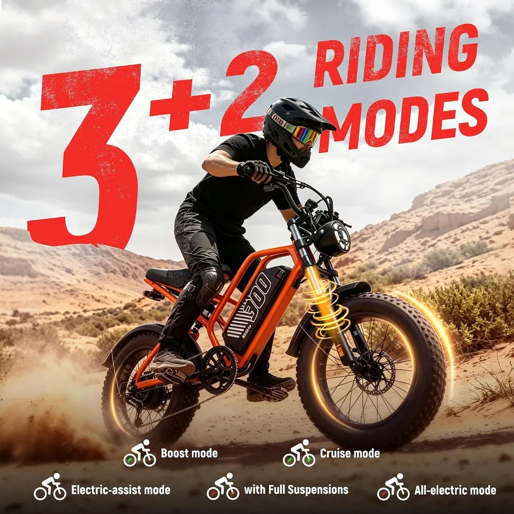 ESKUTE V300 20" Fat Tire Electric Bike image 5